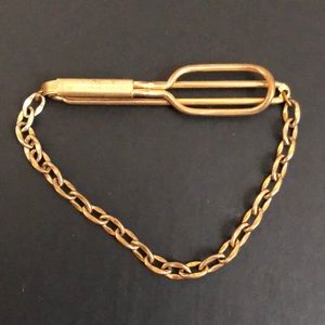 Swank Tie Clip with chain